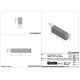 Inritperronband 13/15x25x75 cm rechts