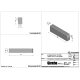 Inritperronband 13/15x25x90 cm rechts